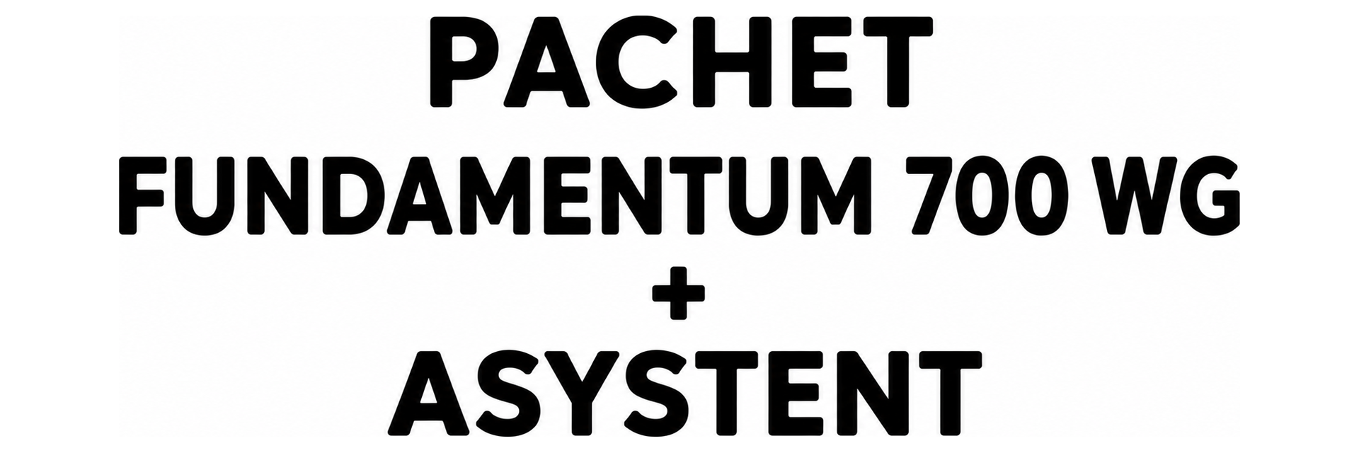 PACHET FUNDAMENTUM 700 WG + ASYSTENT